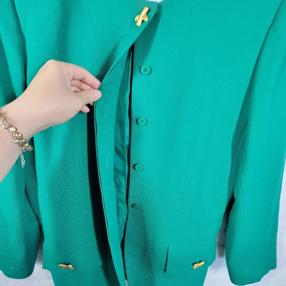 Kasper A.S.L. 10 Women's Wool Blazer Jacket coat - Picture 3 of 8